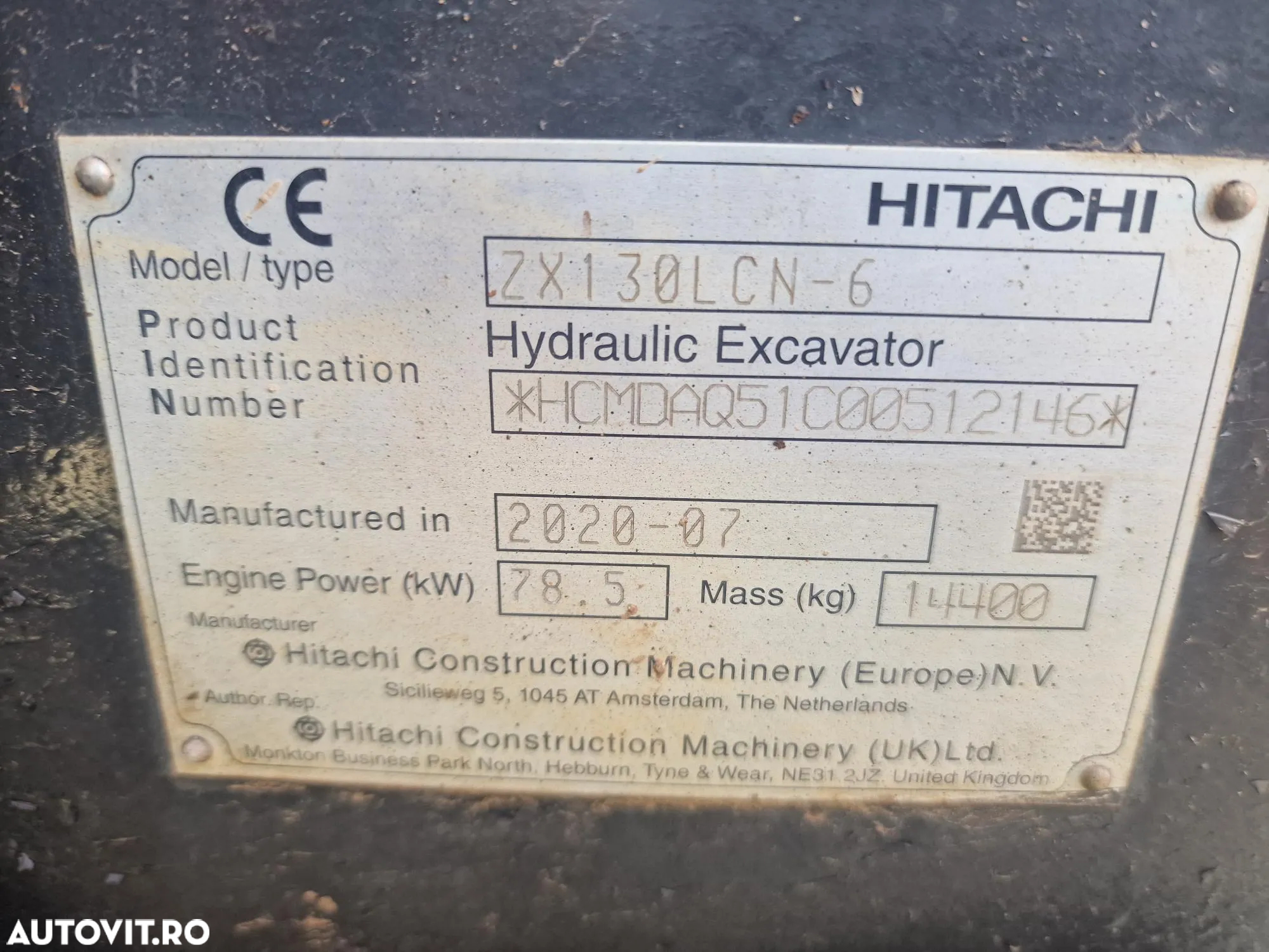 Hitachi ZX130-6, 2020, 2.745h, cupa NOUA, consum 8,6l/h, Ad sapare 6m, Aer cond, camera spate, camere laterale, Inst picon, CA NOU, posibilitate leasing 4 ani, PROMOTIE 73900 EUR+Tva - 34