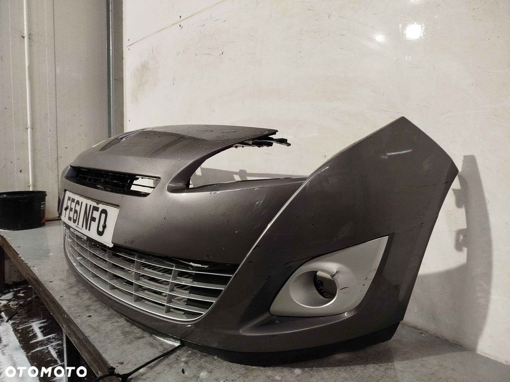 + ZDERZAK PRZÓD PRZEDNI RENAULT GRAND SCENIC 3 III TEKNG SZARY GRAFITOWY HALOGENY - 3
