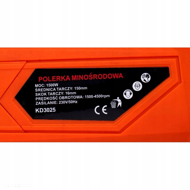 Polerka Mimośrodowa Elektryczna 1500W 230V KraftDele - 12