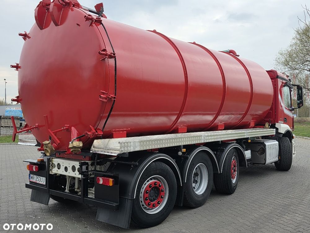 Mercedes-Benz ANTOS 3540 8x2 TYLKO 227 861 km ASENIZACYJNY SZAMBIARKA NOWA BECZKA 26m³ 1,2 i 4 OŚ SKRĘTNA POMPA JUROP RV-520 SPECJALNY - 3