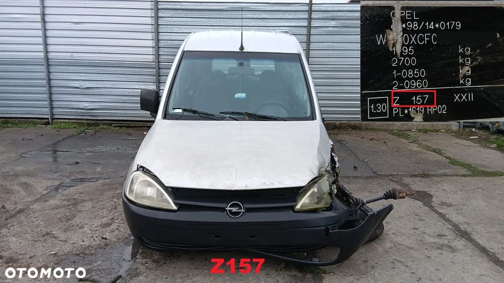 Tylko Części Opel Combo C tour 1.7DI 16v y17dtl 65KM 48kW 01r-11r lakier Z157 - 1