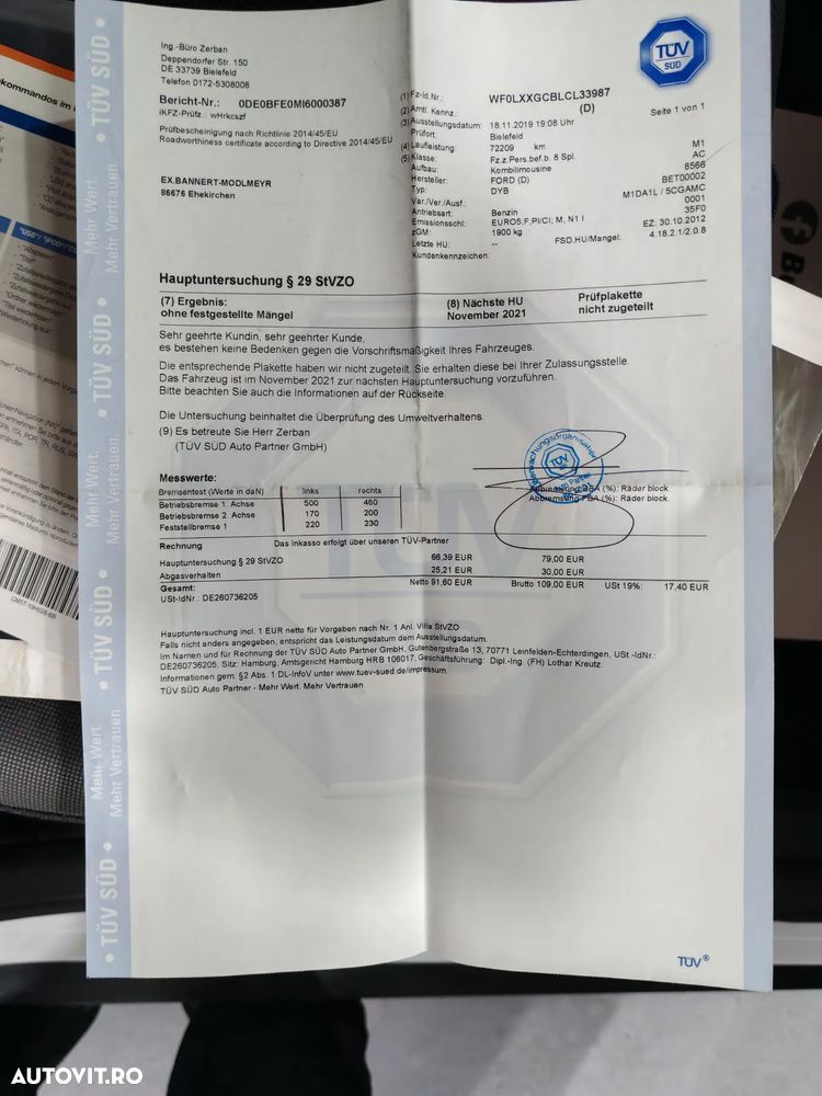 Ford Focus Turnier 1.0 EcoBoost Start-Stopp-System Business Edition - 27