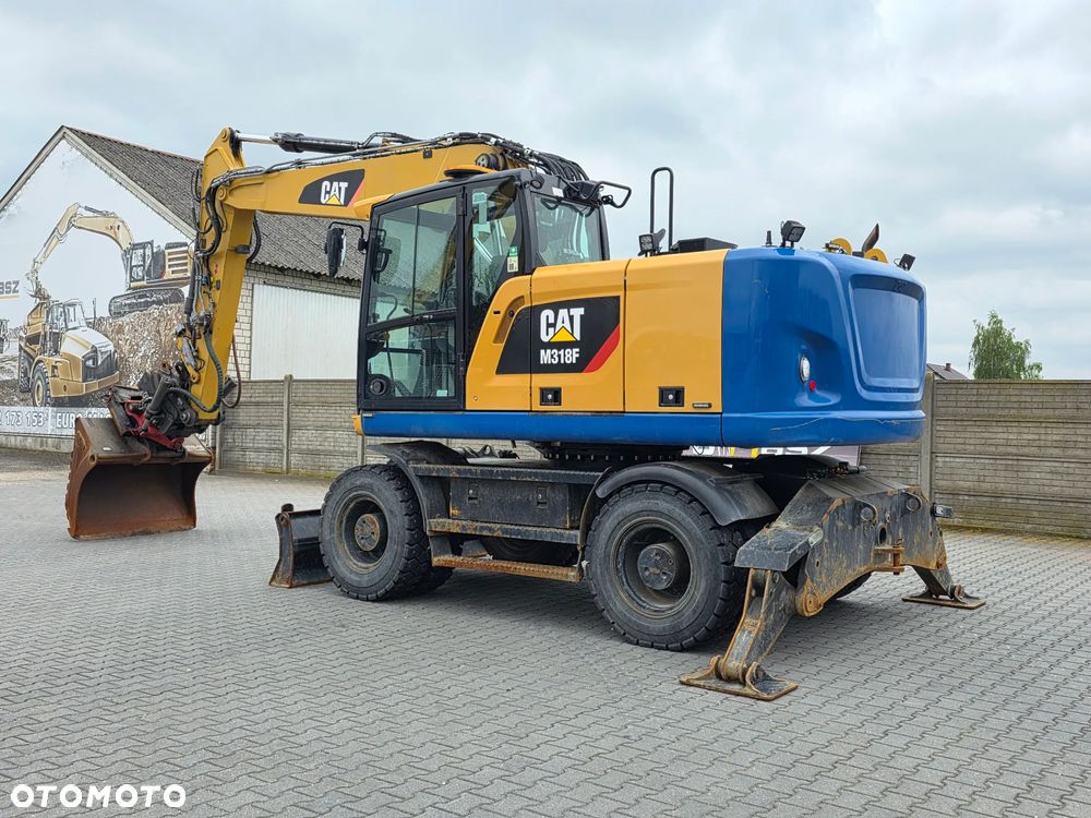 Caterpillar M318F, 2018 ROK, PODPORY + PŁUG, ROTOTILT - 3