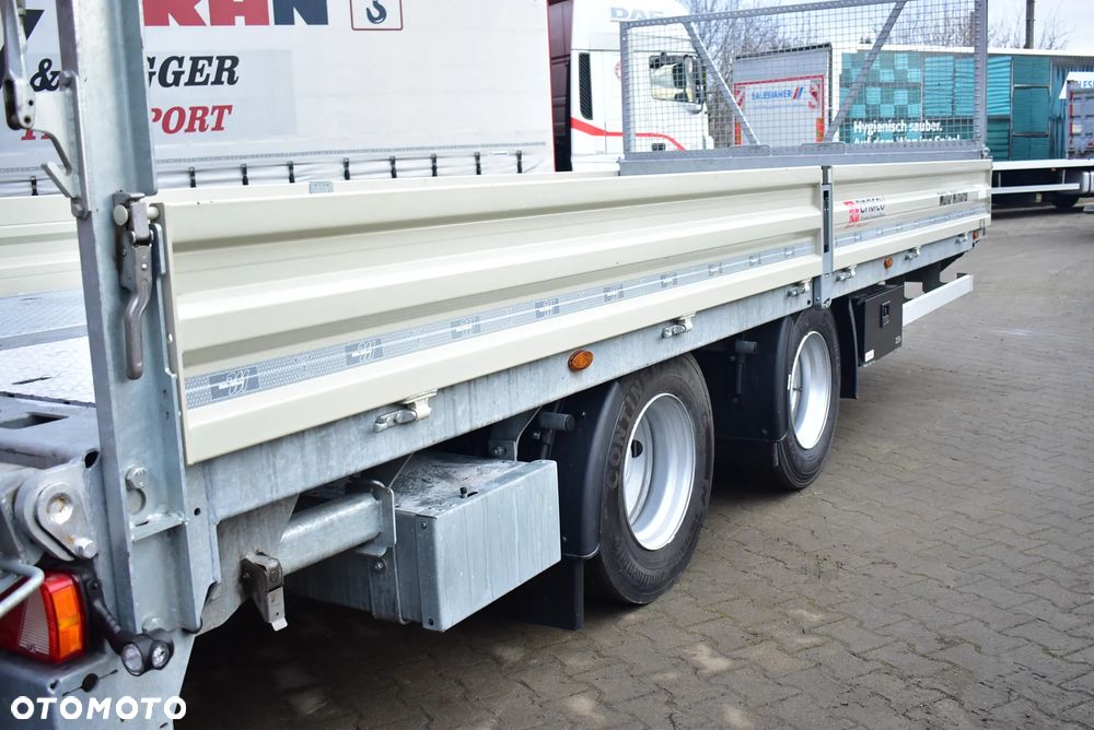 Müller-Mitteltal Przyczepa niskopodwoziowa/ Tandem/ do transportu maszyn budowlanych, kontenerów/ DMC : 18.000 KG/ Najazdy/ Sprowadzona z Niemiec / Jak nowa ! - 17