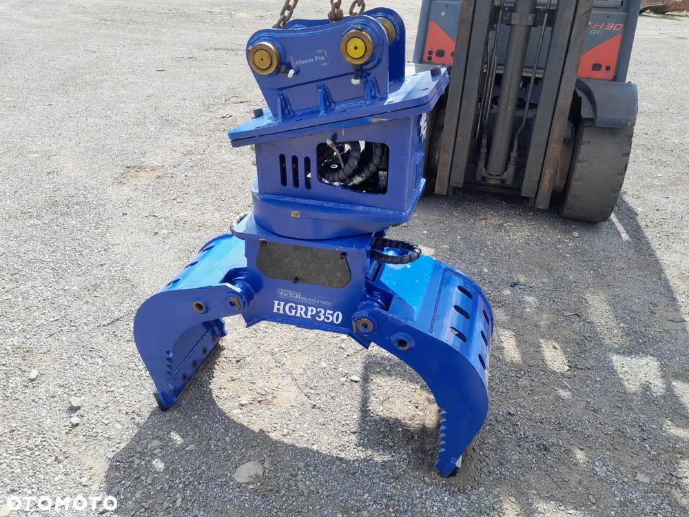 Chwytak hydrauliczny obrotowy sortujący wyburzeniowy kleszcze fi40mm, fi55mm obrotu 171kg. NOWE!!! - 6