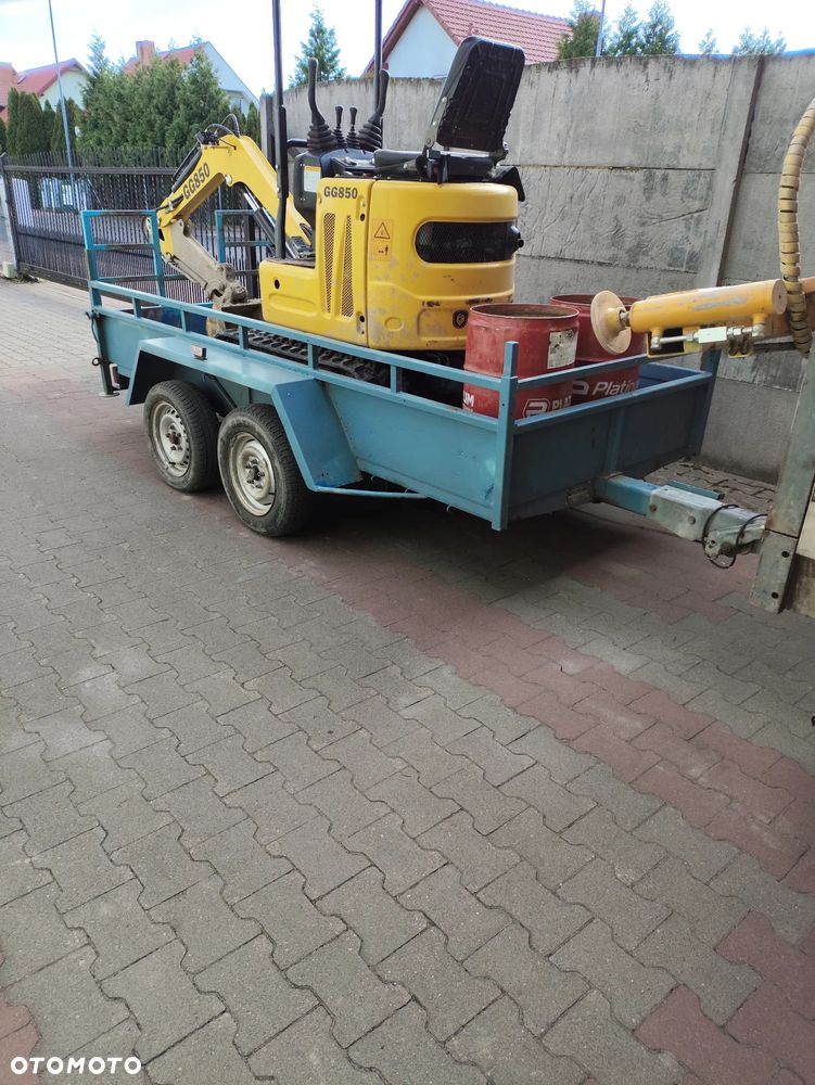 Inny Przyczepa dwuosiowa DMC 2t. pod Minikoparkę - 7