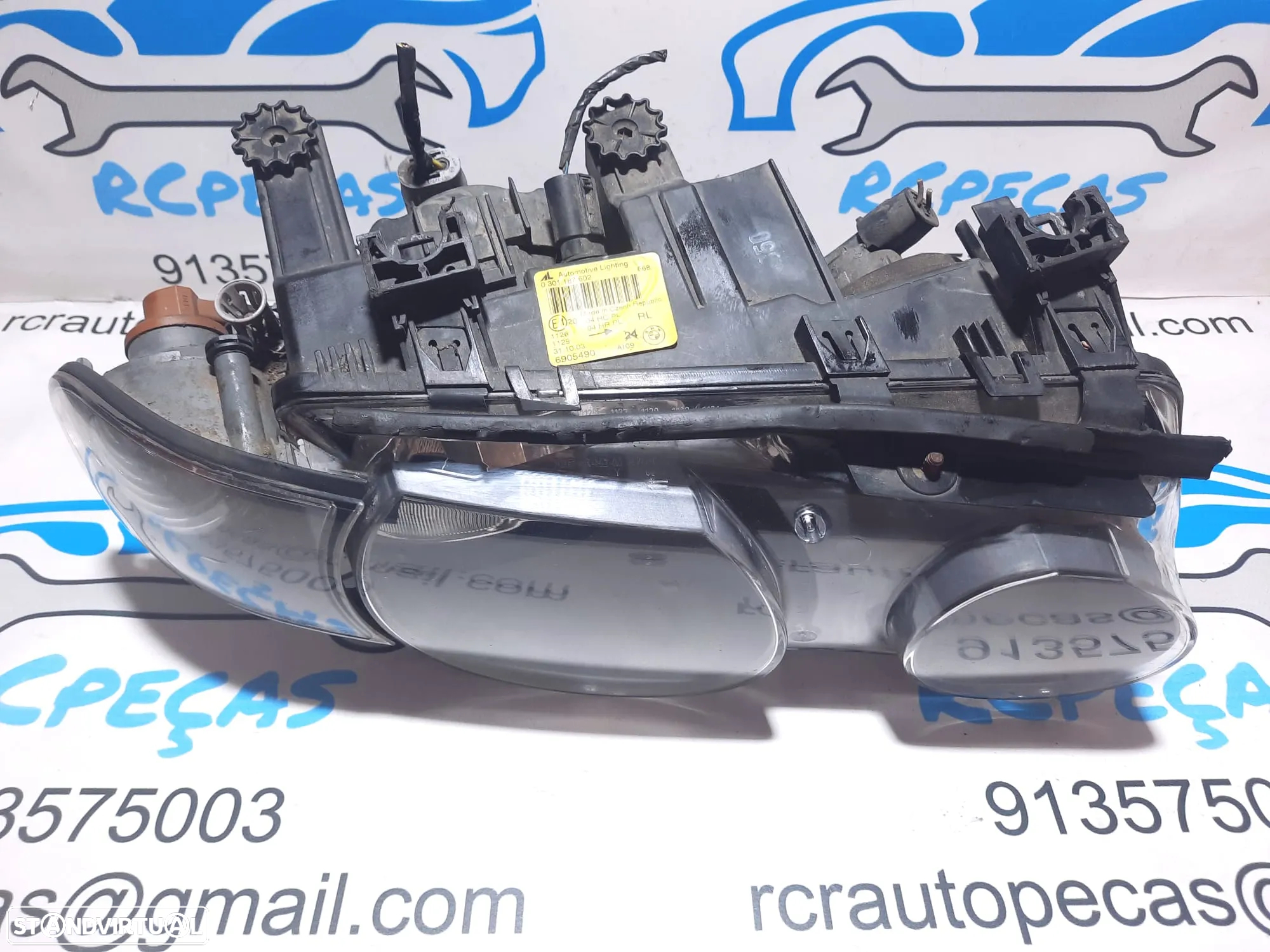 OTICA OTICAS DIREITA ORIGINAL BMW SERIE 3 E46 COMPACT 63126901970 OPTICA OPTICAS FAROL FAROIS - 4
