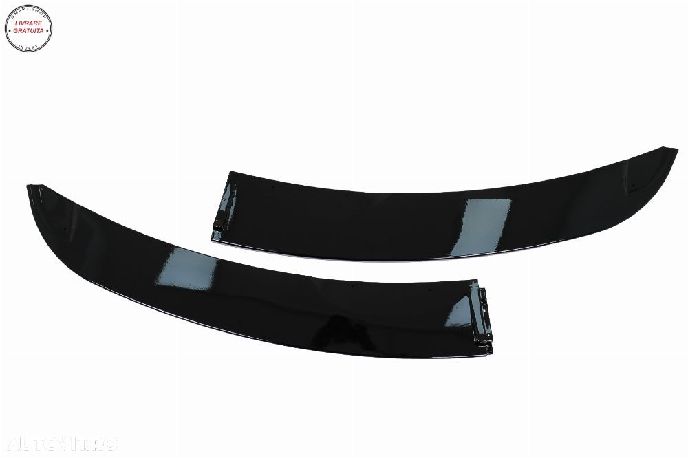 Prelungire Bara Fata BMW Seria 3 E90 E91 Sedan Touring LCI (2008-2011) Negru Lucio- livrare gratuita - 5