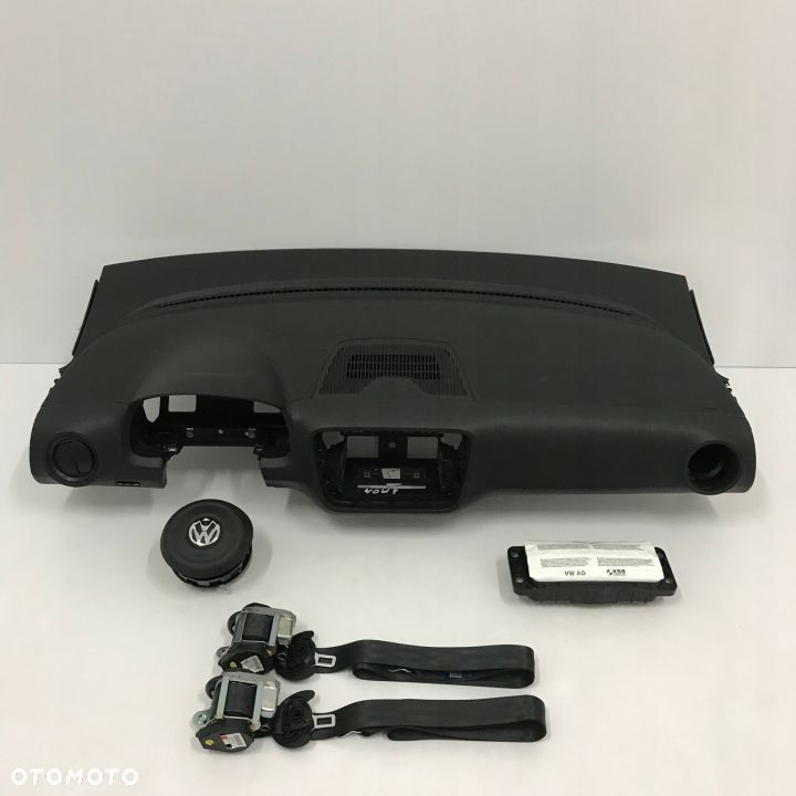 VW UP DESKA ROZDZIELCZA KONSOLA KOKPIT PULPIT PODUSZKI AIRBAG AIR BAG PASY KIT SET - 1