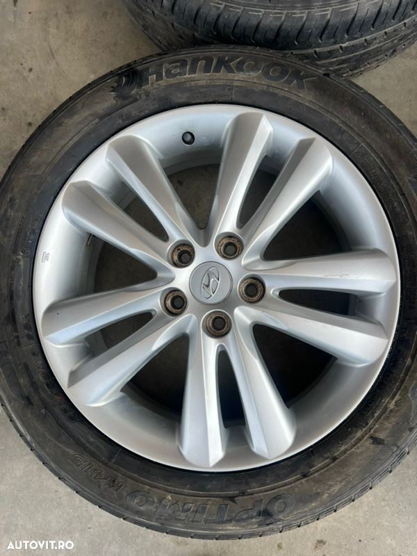 vând jante aliaj originale Hyundai tucson pe 18” cu anvelope de vară - 2