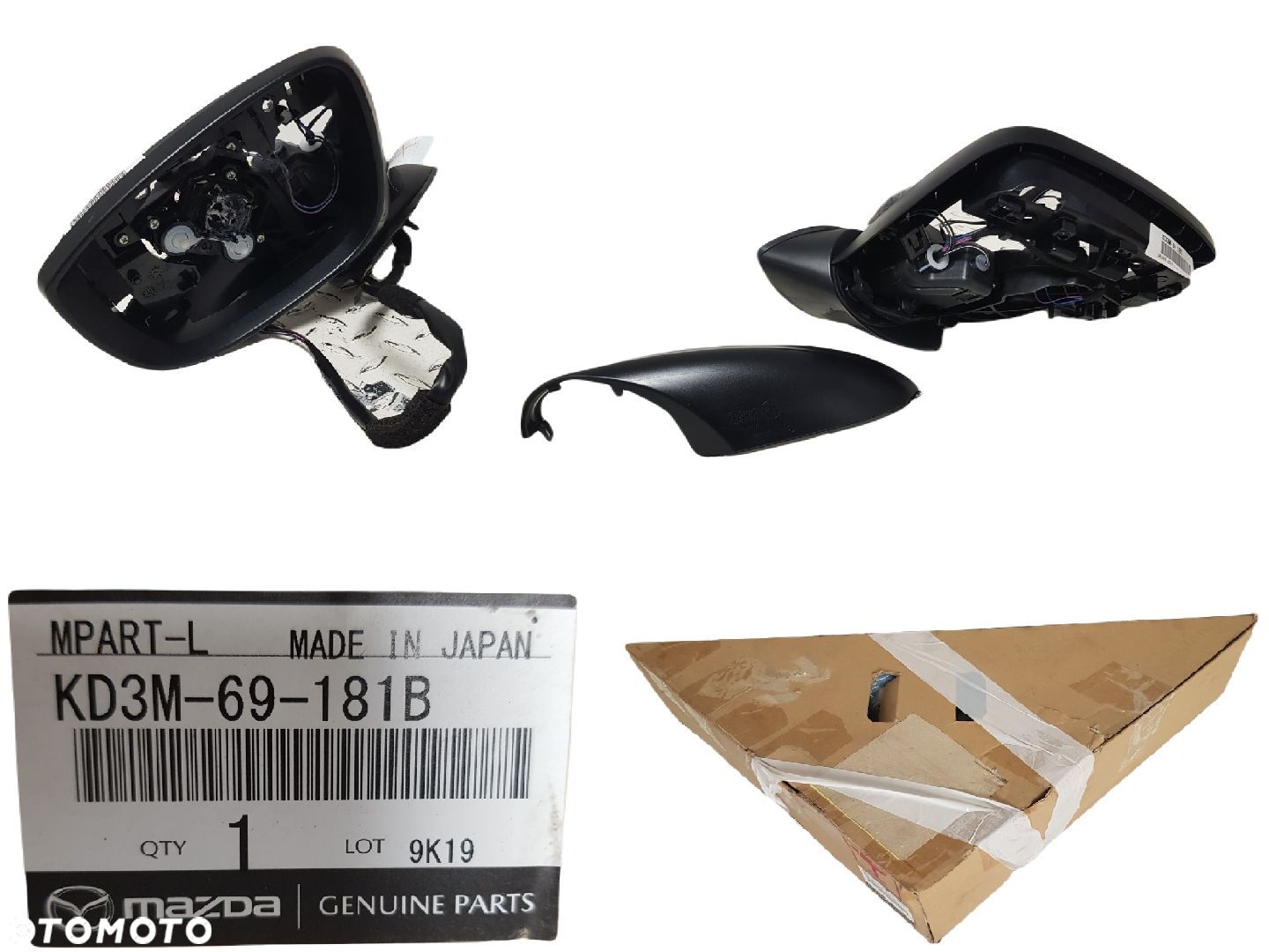 FABRYCZNIE NOWE ORYGINALNE LUSTERKO PRAWE PRAWA MAZDA CX-5 II 2 17-25 KD3M-69-181B 9PIN - 1