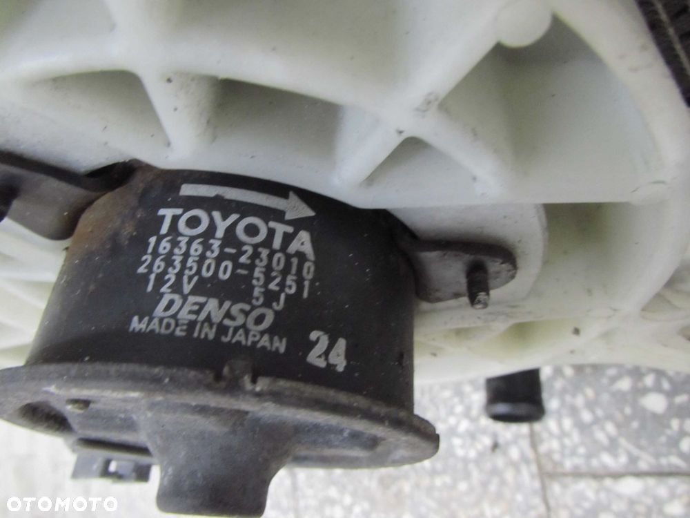 TOYOTA YARIS II 1.0 06-12 CHLODNICA WENTYLATOR 16363-23010 - 6