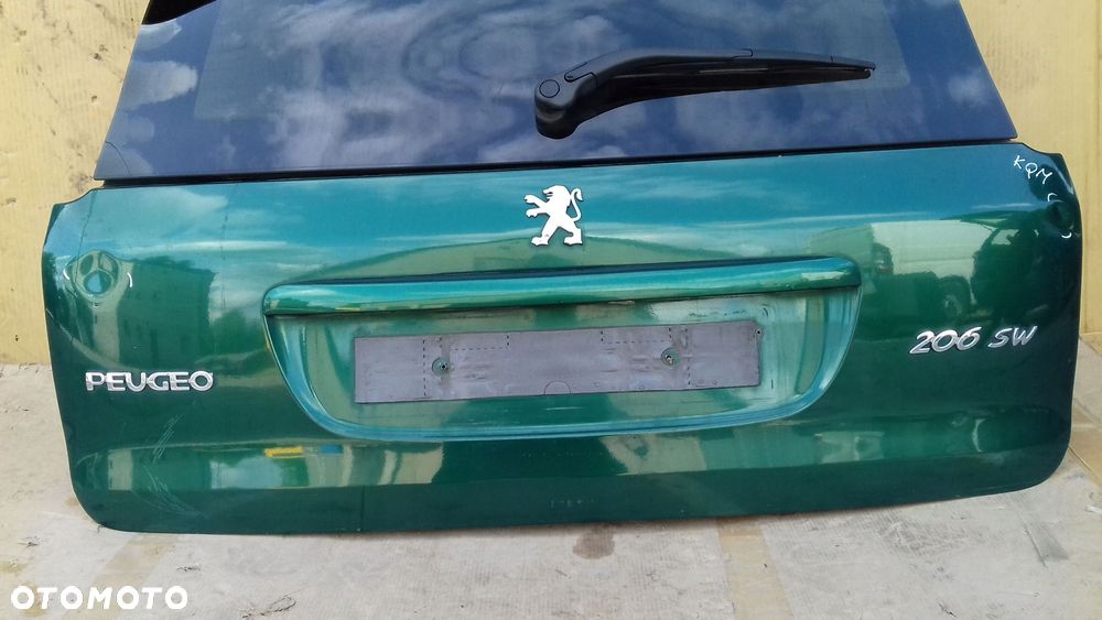 klapa tył tylna szyba peugeot 206 kombi sw 01- kqm - 2