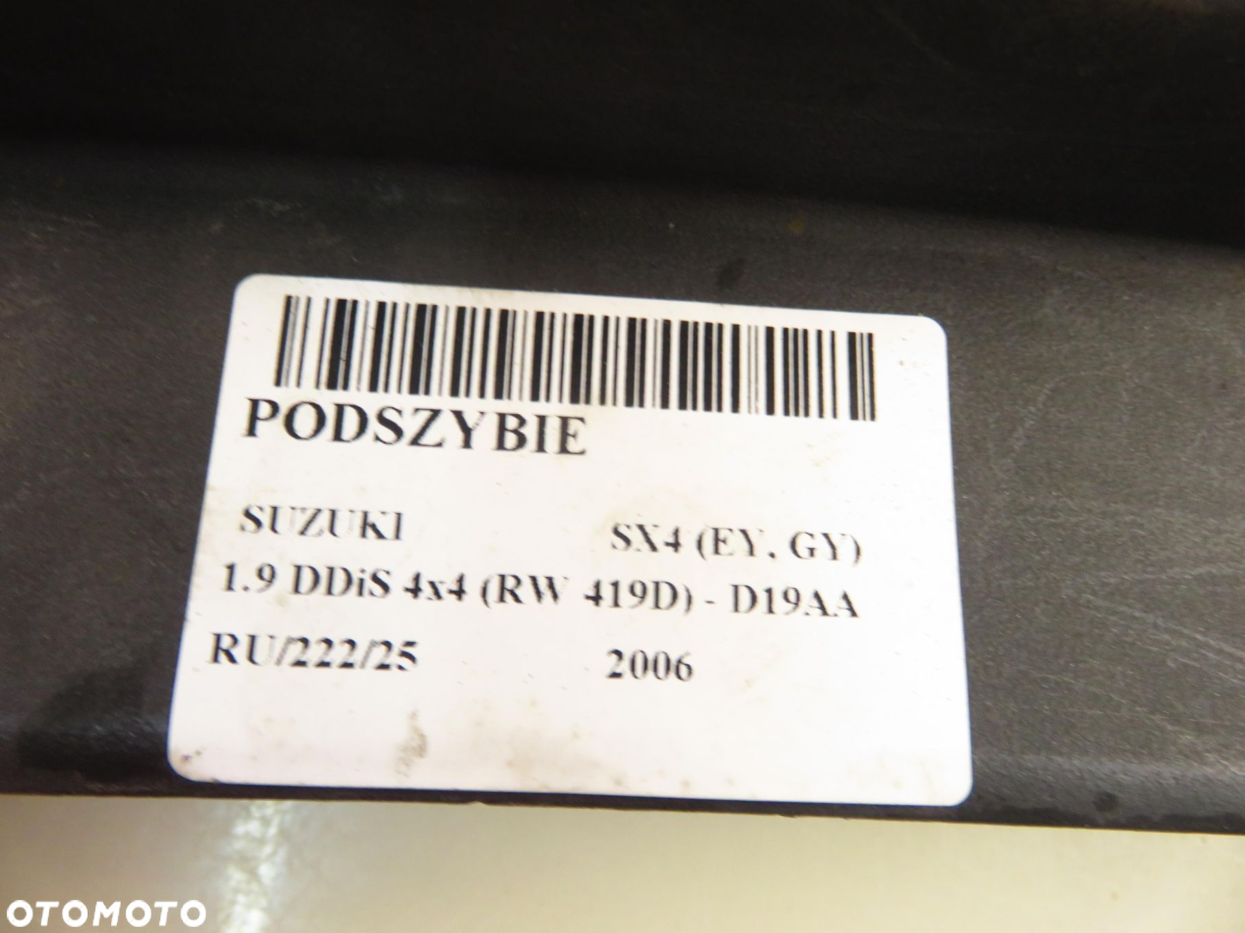 PODSZYBIE SUZUKI SX4 (EY, GY) 7234179J1 7233179J1 - 7