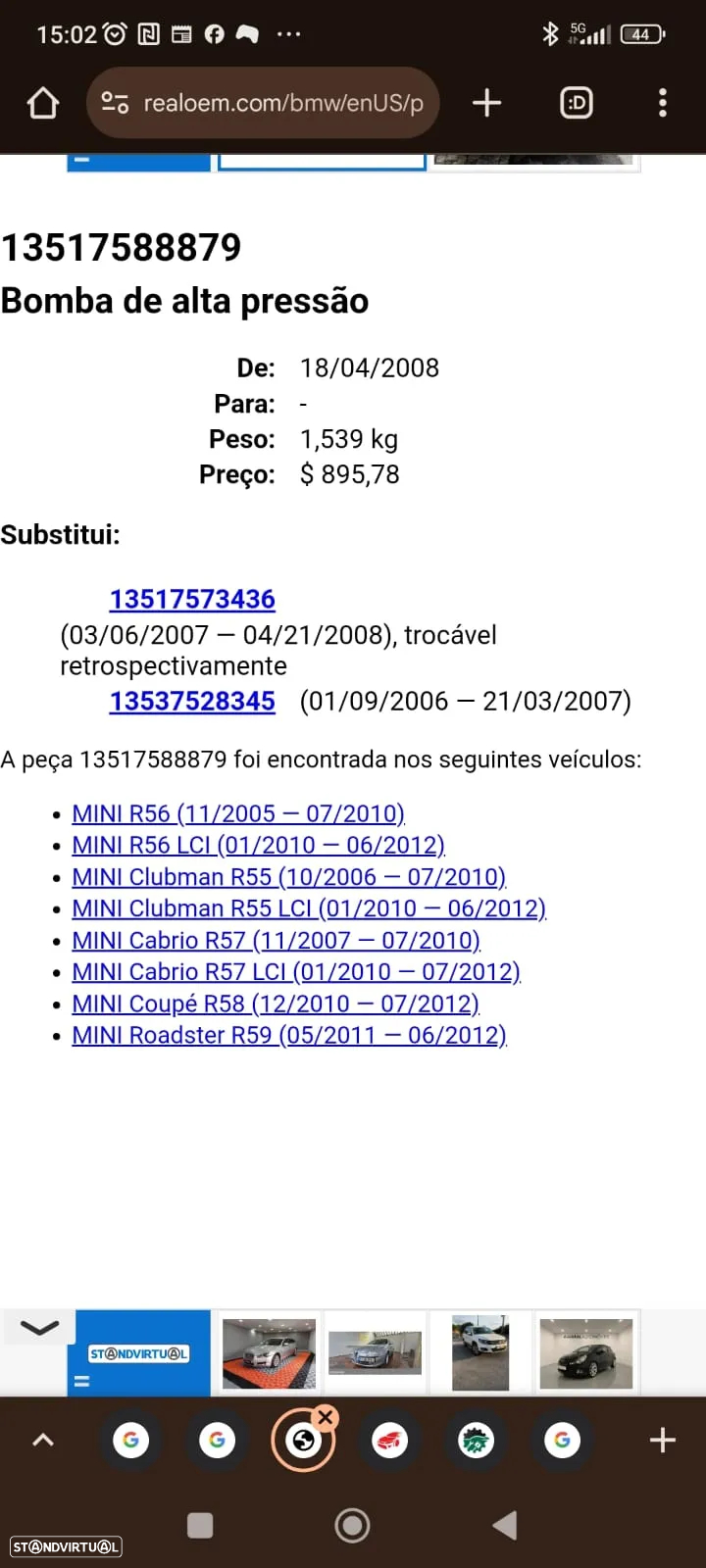 Bomba Injetora Alta Pressão Metzger Mini - N14B16A - 13517588879 7588879 - R56 LCI R57 Cabrio R55 Clubman R58 Coupe R59 Roadster - 8