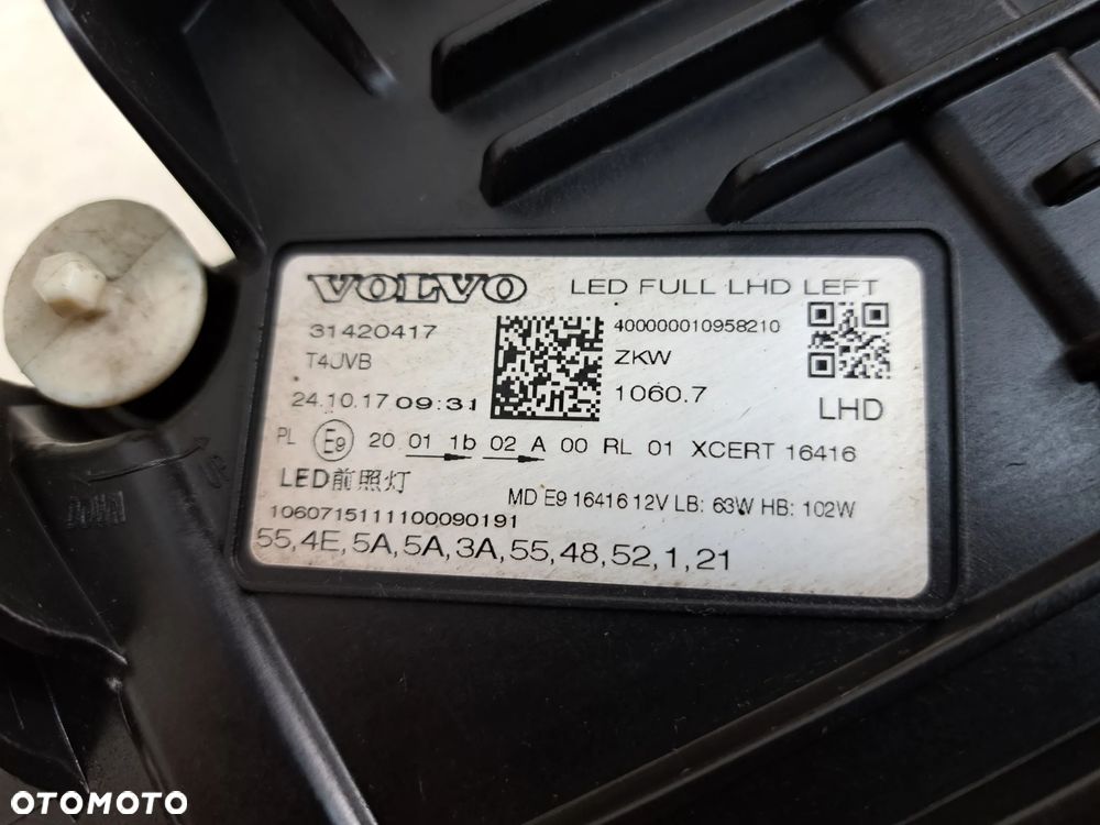 LAMPA PRZÓD PRZEDNIA LEWA VOLVO XC60 II 2 FULL LED 31420417 - 6