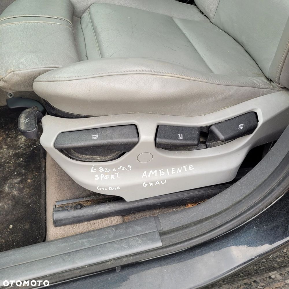 FOTEL LEWY PRZÓD PRZEDNI BMW X3 E83 SPORT GRZANY AMBIENTE GRAU C109 - 2