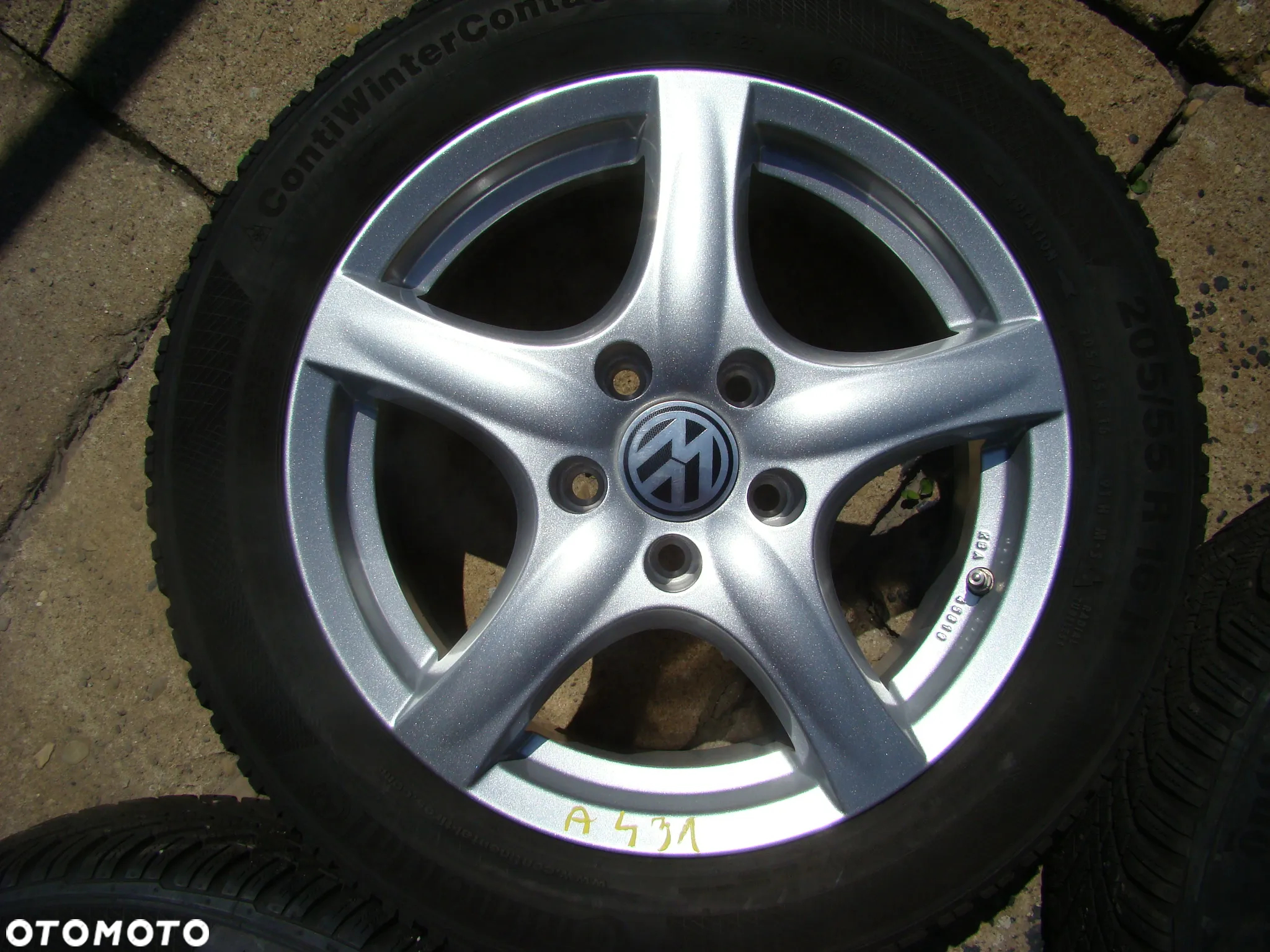 a431 5x112 VW Passat B5 B6 Golf V VI VII VIII Jetta Touran Caddy 6,5jx16 zima 205/55 - 4