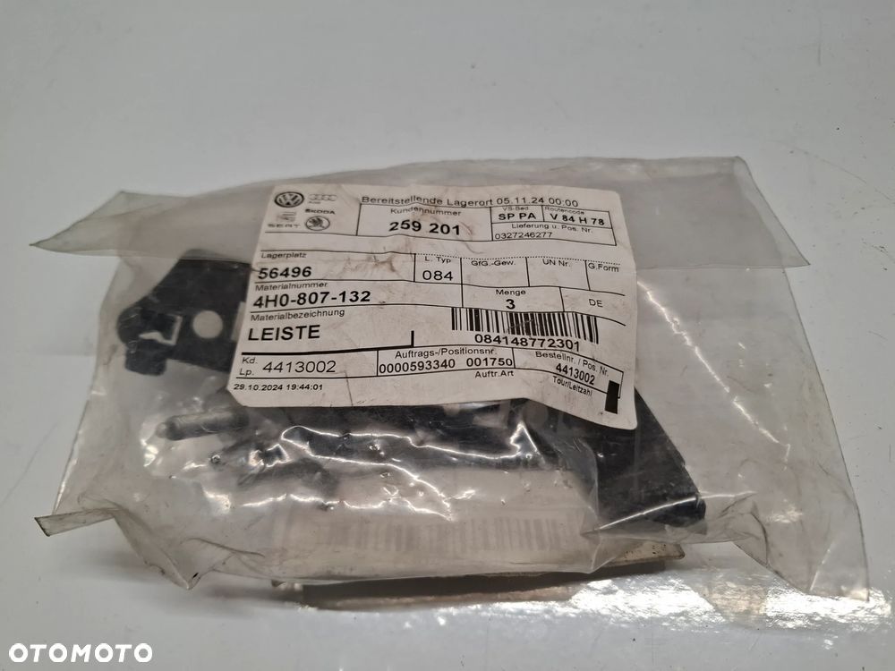 LISTWA SLIZG MOCUJĄCY ZDERZAK PRZÓD LEWA PRAWA AUDI A8 D4 SLASK WYSYLKA VAT - 1