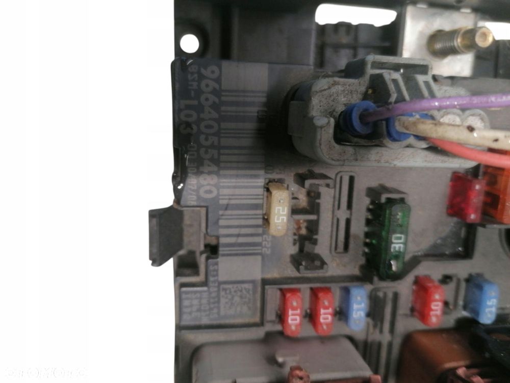 skrzynka bezpieczników bsm citroen c2 1.4 hdi 9664055480 - 3