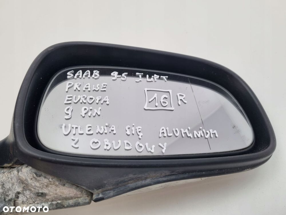 LUSTERKO Saab 9-5 I lift 01-05r _ PRAWE PASAŻERA 9 Pin kabli EUROPA - 4