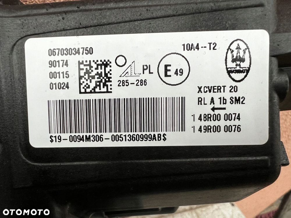Lampa przednia MASERATI GRECALE FULL LED NOWA PRAWA EUROPA ORYGINALNA AL - 6
