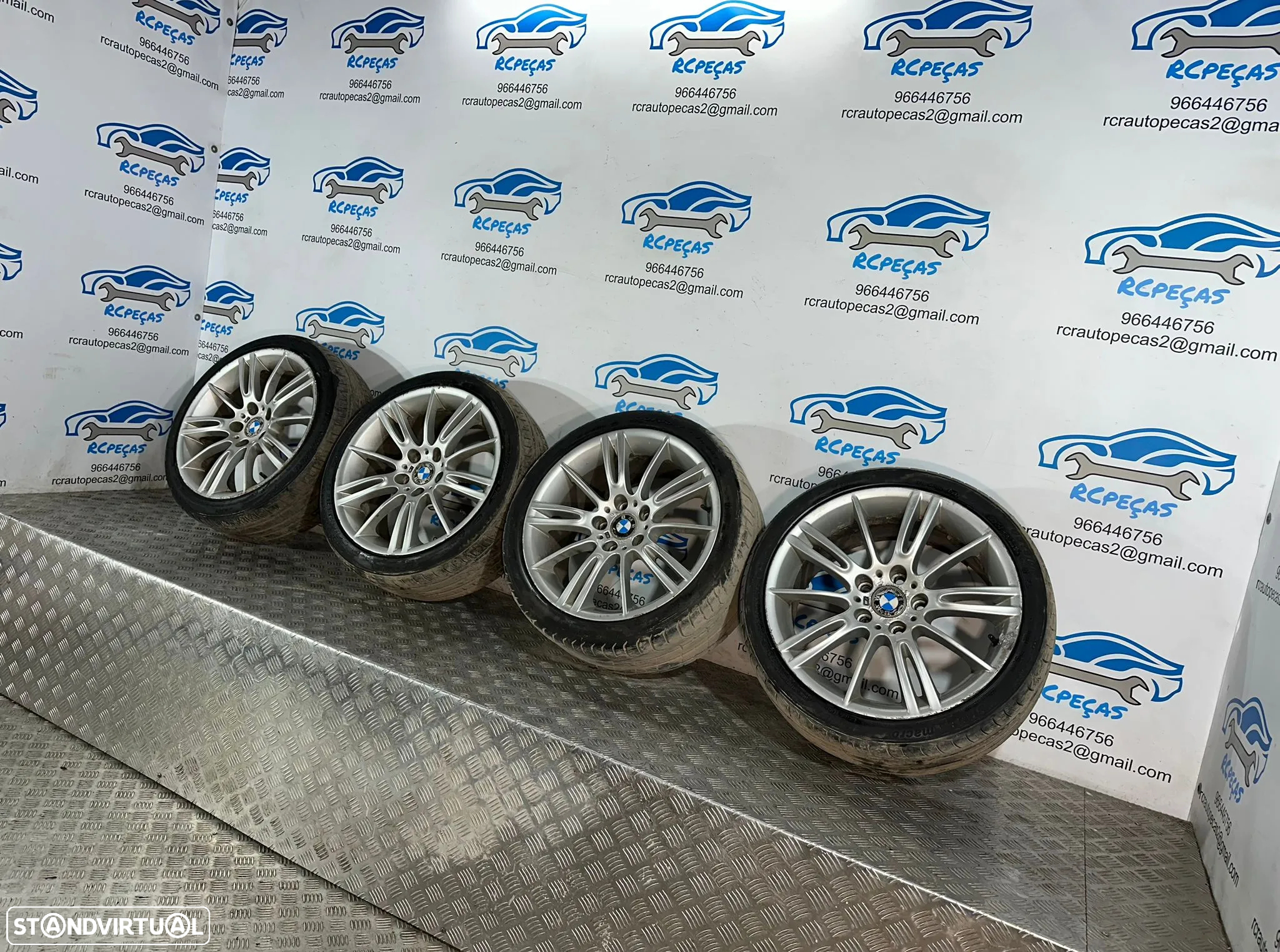 .Conjunto Jantes 18 Originais Pack M Style 193 BMW Serie 3 E90 Carro E91 Carrinha E92 Coupe E93 Cabrio 8J 8.5J ET34 ET37 5x120 - 5