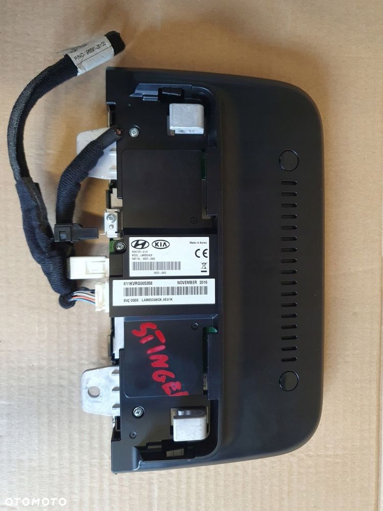 KIA STINGER WYŚWIETLACZ RADIA MONITOR EKRAN 96525-J5400 NAVI RAMKA - 7