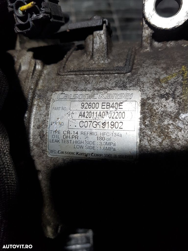 Compresor clima Nissan Navara D40 2.5 Diesel D40 2006 - 2010 YD25DDTI (521) - 7