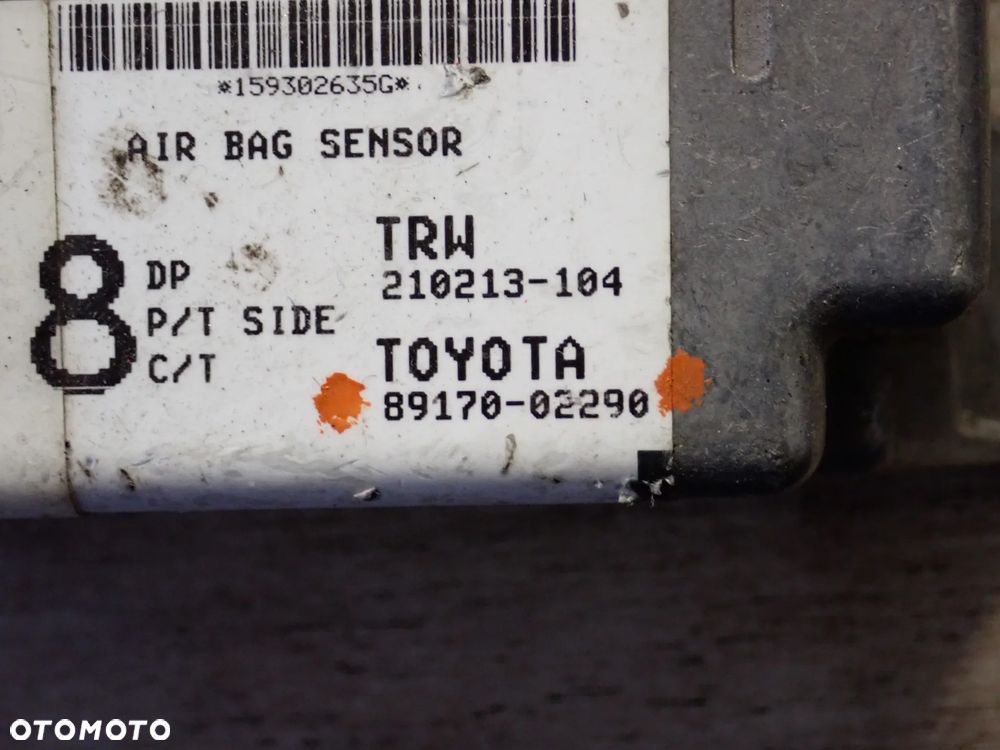 TOYOTA COROLLA E12 STEROWNIK PODUSZEK AIRBAG 89170-02290 - 2