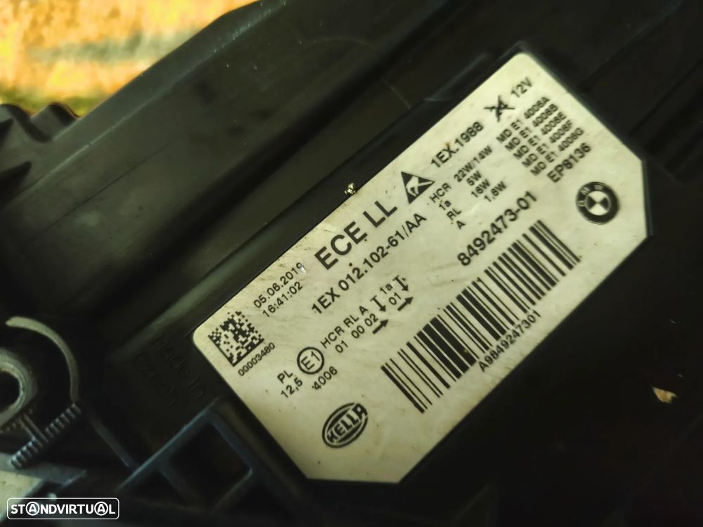 Farol esquerdo full Led black line BMW F30 F31 lci - 3