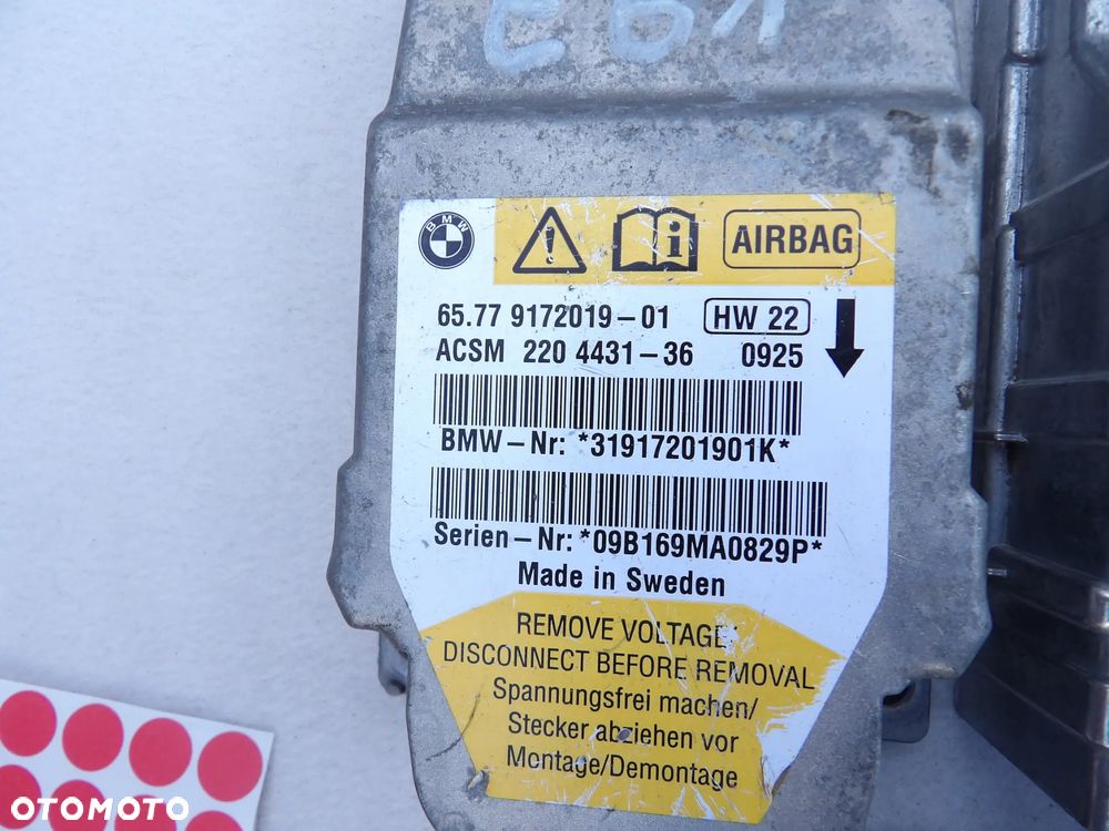 BMW MODUL SENSOR AIRBAG -9172019 - 1