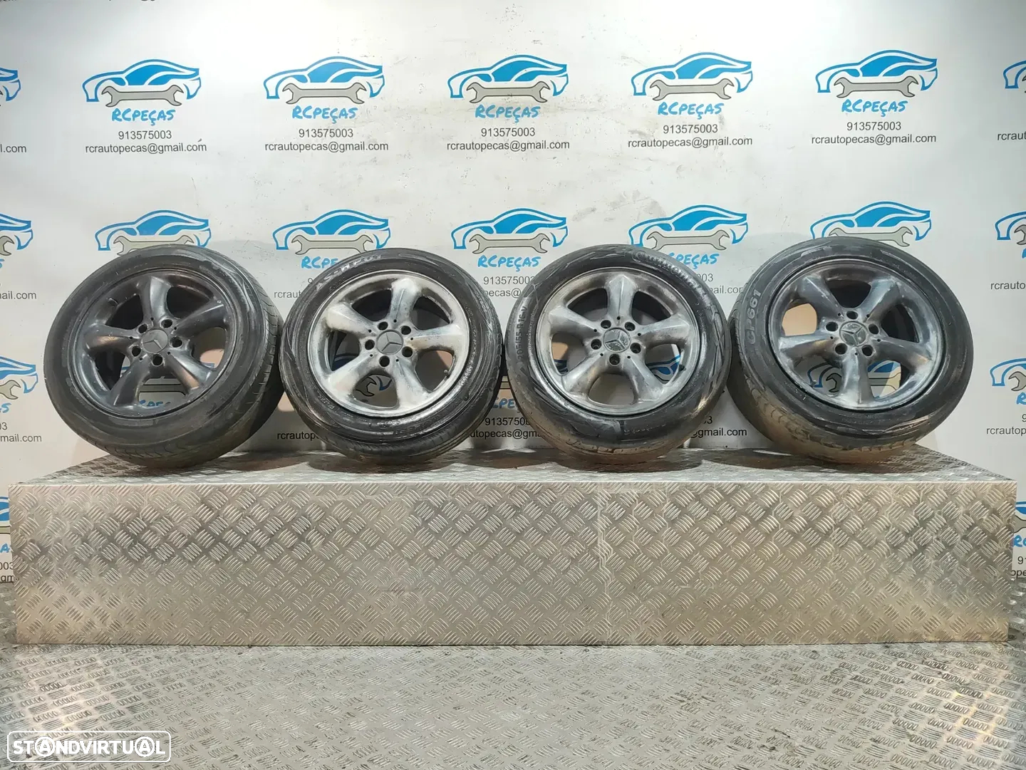 Jantes 16" Mercedes Benz - SLK R170 - ORIGINAIS - 7J - 8J | ET37 - ET30 | 5x112 - 16 Polegadas | A1704010802 |  A1704010702 | Jante | 5 x 112 | 225 50 16 - 205 55 16 | Pneus - 2