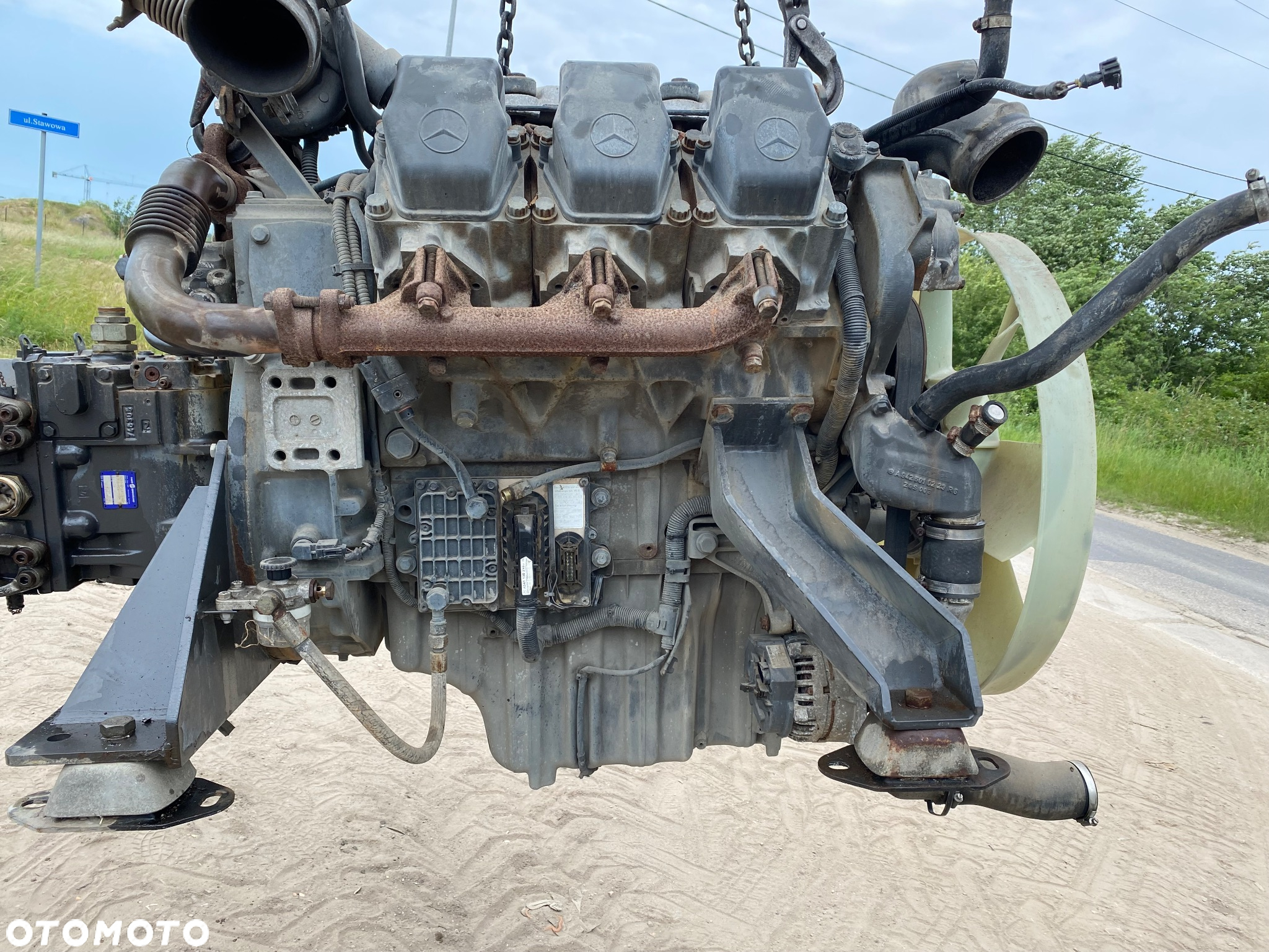 Silnik Mercedes V6 OM501LA Przesiewacz Rebak zamiatarka itp - 3