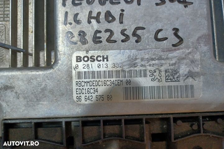 Calculator motor ECU 0281013302 - 1.6 HDI 0281013302 - 1.6 HDI Peugeo - 3