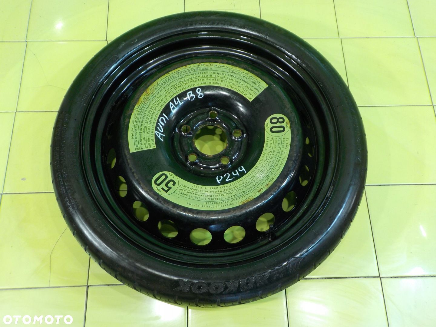 AUDI A4 B8 kolo dojazdowe 125/70/19 5x112 - 1