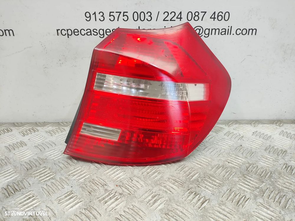 Farolins traseiros trás direito esquerdo originais BMW Serie 1 E81 E87 LCI de 2007 a 2011 - 5