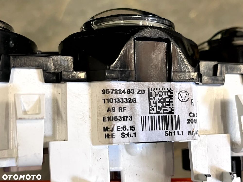 PEUGEOT 208 I PANEL STEROWANIA KLIMATYZACJĄ MANUALNĄ 96722483ZD - 3