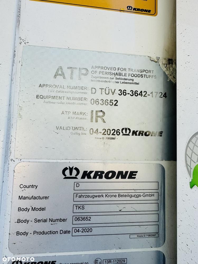 Krone THERMO KING SLXi 300, Doppelstock , oś podnoszona - 26