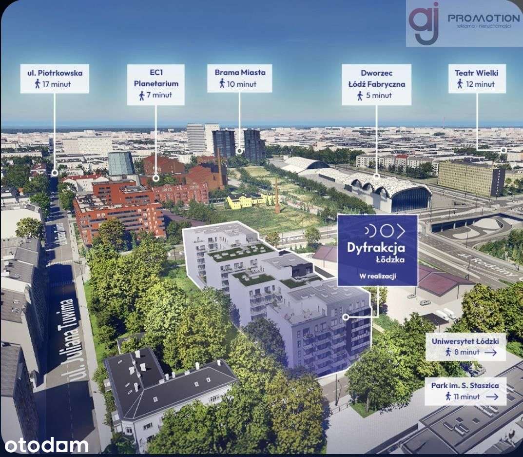 2 pokoje, ul. Wodna 3, Dyfrakcja Łódzka