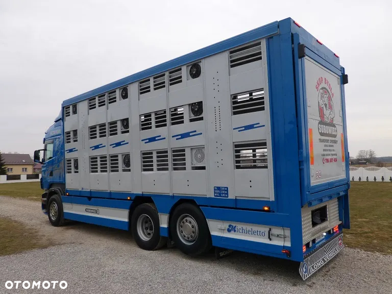 Scania R420 DO ŻYWCA / ZWIERZĄT / BYDŁA TRZODY CHLEWNEJ/ 3 POKŁADY / WAGA EL. / EURO 5 / OŚ SKRĘTNA / - 9