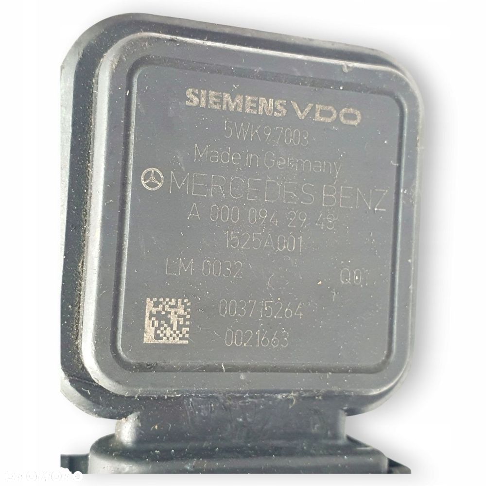 PRZEPŁYWOMIERZ Mercedes A Klasa W169 5WK97003 A0000942948 VDO - 10