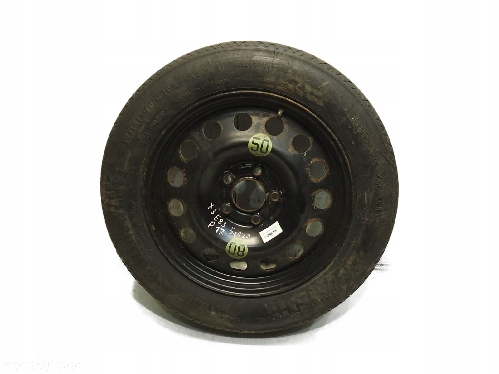 KOŁO ZAPASOWE DOJAZDOWE 135/90/R17 DOT 1906 BMW X3 E83 6758778 - 1