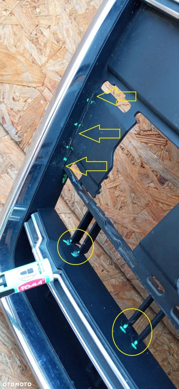 AUDI A6 C7 LIFT 14- ATRAPA KRATKA ŚRODKOWA GRILL ZDERZAKA PRZÓD 4G0853651BP - 6