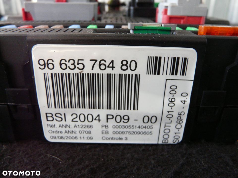 Zestaw startowy komputer 9659099180 stacyjka BSI Citroen C4 1,4 16V - 3