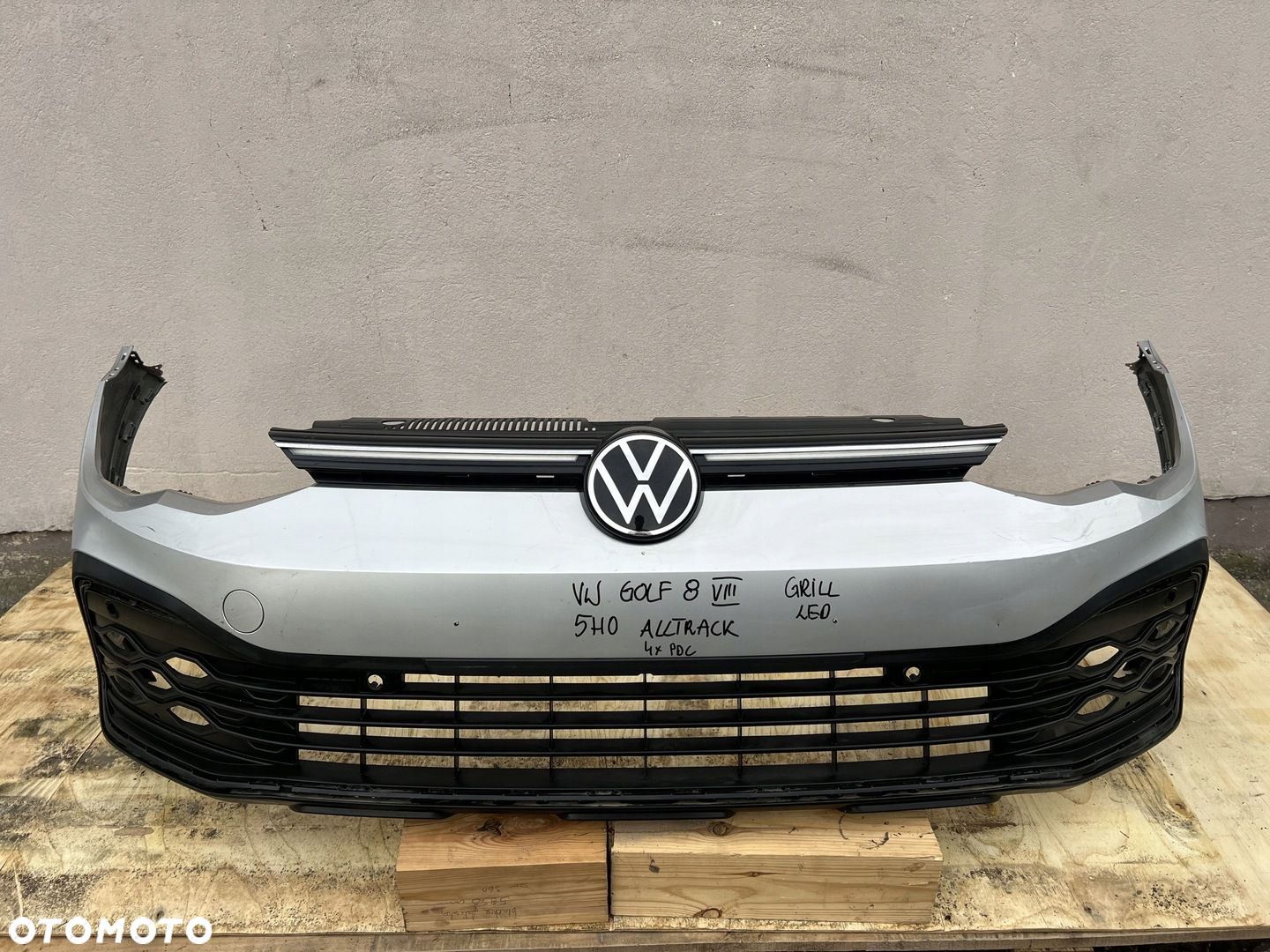 VW GOLF 8 VIII ALLTRACK 5H0 GRILL LED ZDERZAK PRZÓD - 1