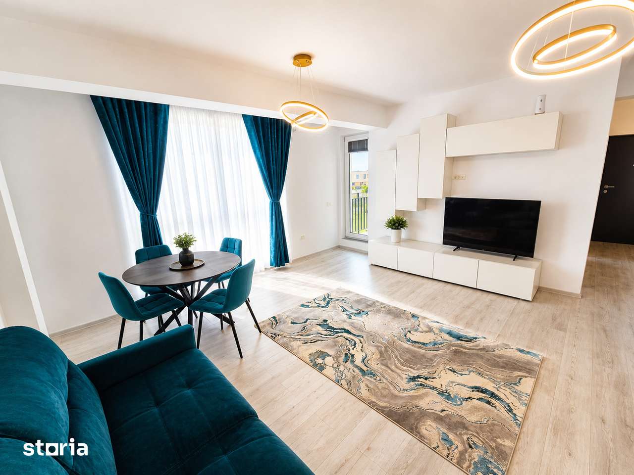2 camere lux, prima închiriere, 65 mp, 2 balcoane | loc de parcare — fotografia 1