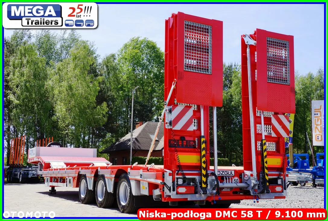 Mega Niskopodwozie 3 osie, 58 T DMC, dł. 910 cm, oś skrętna !!! - 3