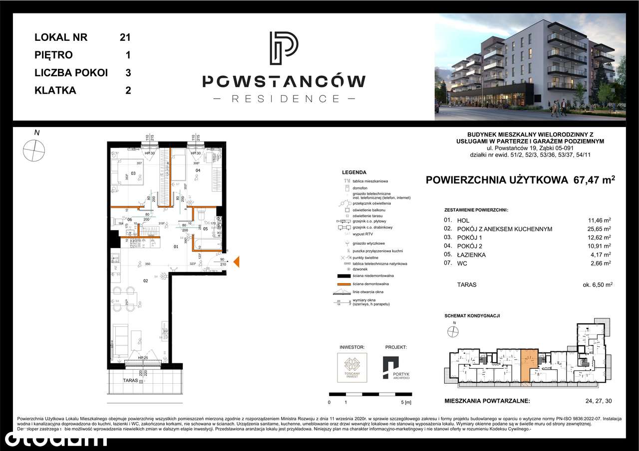 Mieszkanie w nowej inwestycji - centrum Ząbek – M21