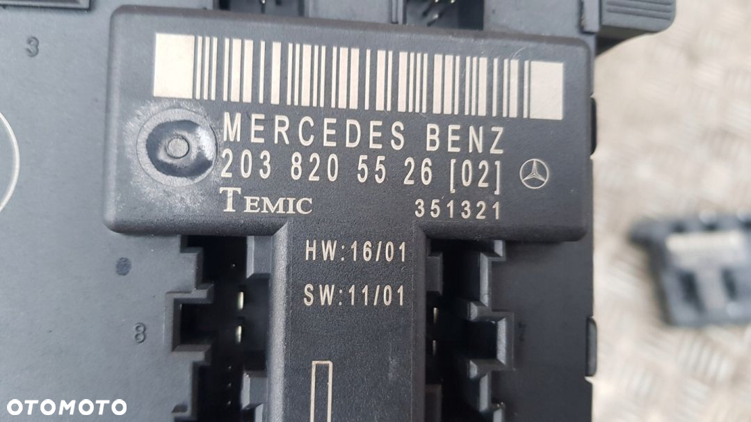 MERCEDES W203 MODUŁ DRZWI LEWY PRZÓD 2038205526 - 5